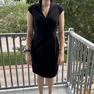 Calvin Klein Black Wrap Dress, Size 4